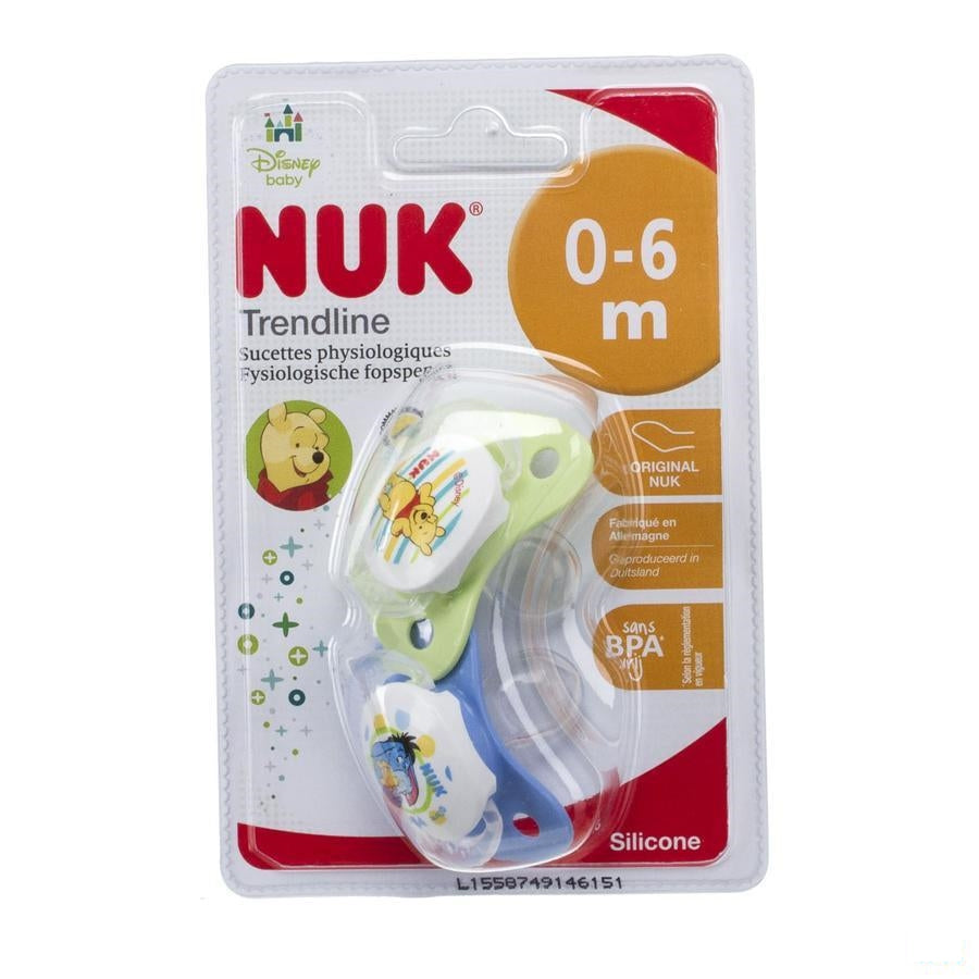 Nuk Fopspeen Duo Winnie Tp 0-6m