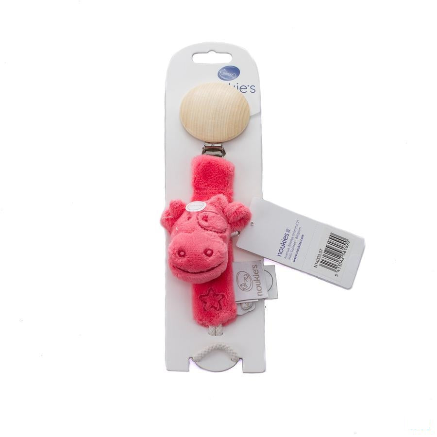 Noukie's Fopspeenhouder Lola Koraal Roze