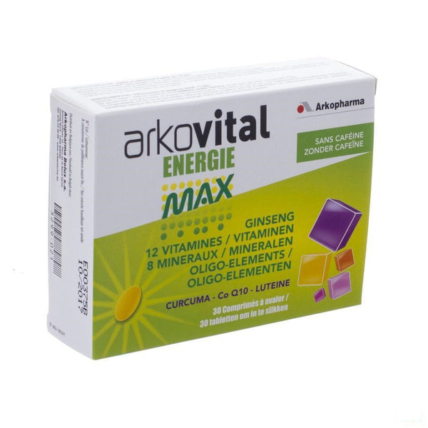 Arkovital Energie Max Tabletten 30 - Arkopharma - InstaCosmetic