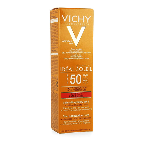Vichy Ideal Soleil Anti-Age Ip50 50ml - Vichy - InstaCosmetic