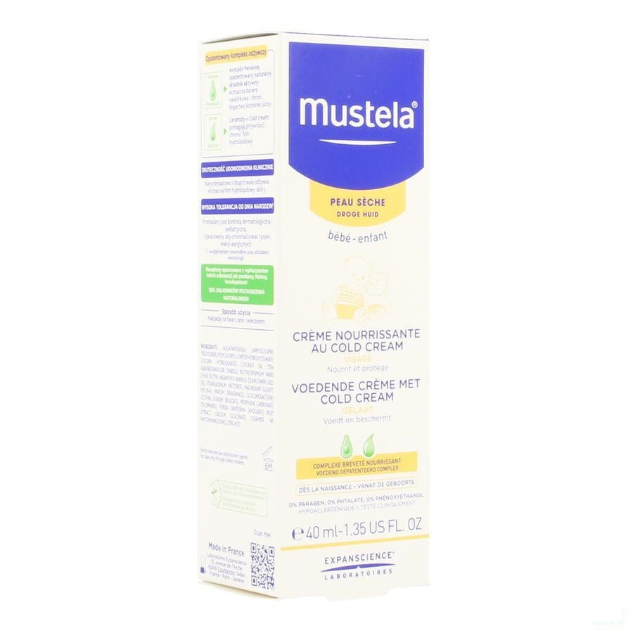 Mustela - Cold Cream Voedende Crème Droge Huid 40ml