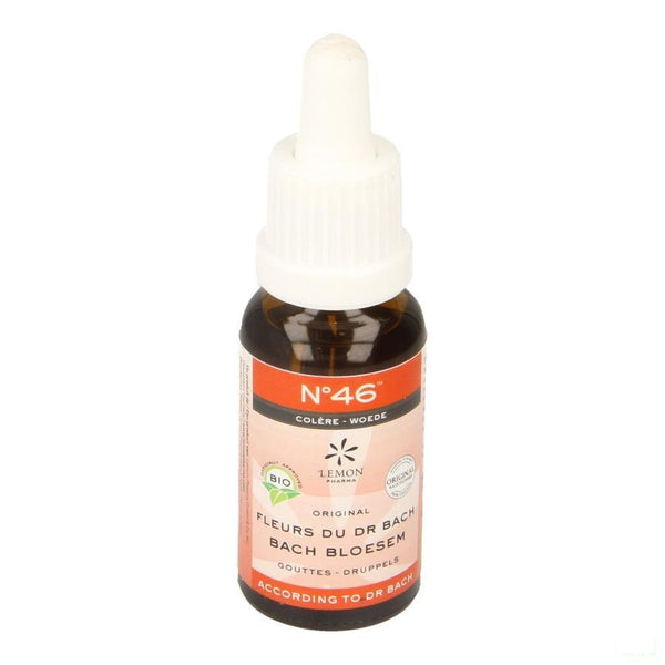 Bachbloesem Bio N46 Druppels Woede 20ml - Eureka Pharma - InstaCosmetic