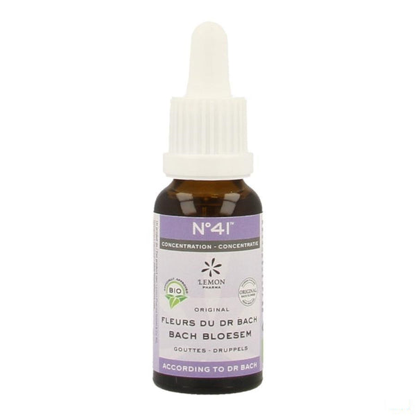 Bachbloesem Bio N41 Druppels Concentratie 20ml - Eureka Pharma - InstaCosmetic