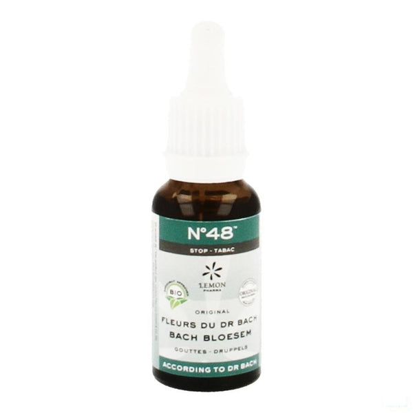 Bachbloesem Bio N48 Druppels Stop Tabak 20ml - Eureka Pharma - InstaCosmetic