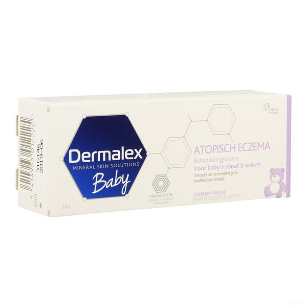 Dermalex Atopisch Eczema Creme Baby 30g - Omega Pharma - InstaCosmetic