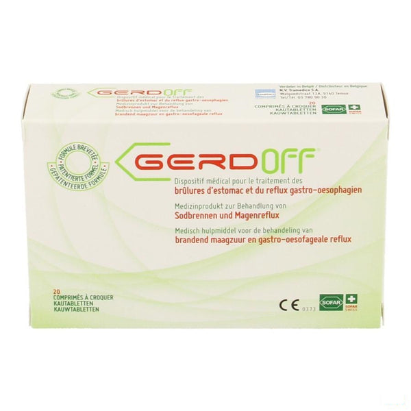 Gerdoff Kauwtabletten 20x1100mg - Tramedico - InstaCosmetic