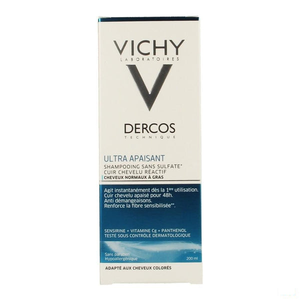 Vichy Dercos Shampoo Dermo Kalmerend Vet Haar 200ml - Vichy - InstaCosmetic