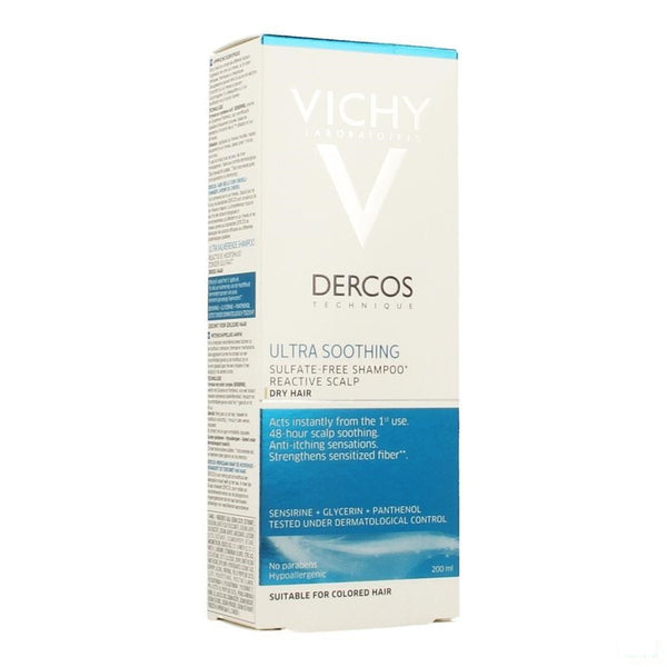 Vichy Dercos Shampoo Dermo Kalmerend Droog Haar 200ml - Vichy - InstaCosmetic
