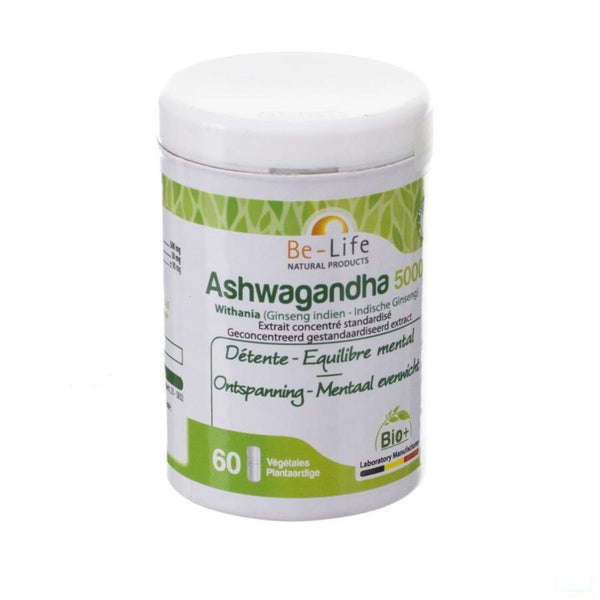 Ashwagandha 5000 Bio Be Life Capsules 60 - Bio Life Sprl - InstaCosmetic