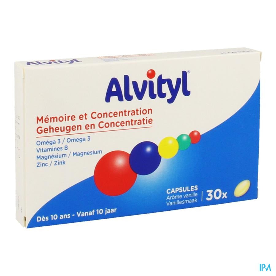 Alvityl Geheugen Concentratie Capsules 30