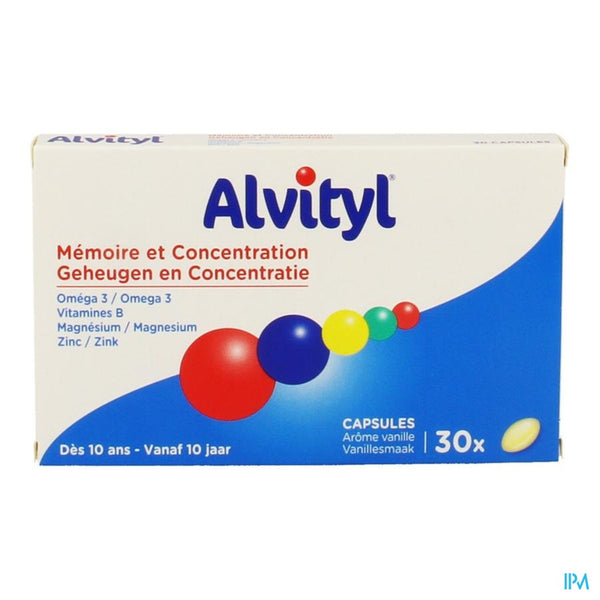 Alvityl Geheugen Concentratie Capsules 30