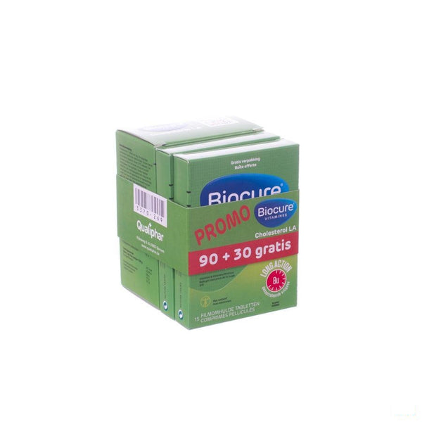 Biocure Cholesterol La Promo 90+30 Tabl Gratis - Qualiphar - InstaCosmetic
