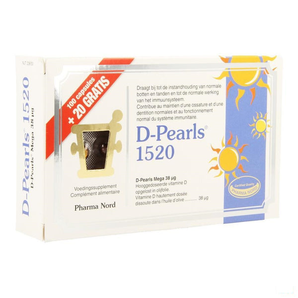 D-pearls 1520 Capsules 100+20 Promo - Pharma Nord - InstaCosmetic