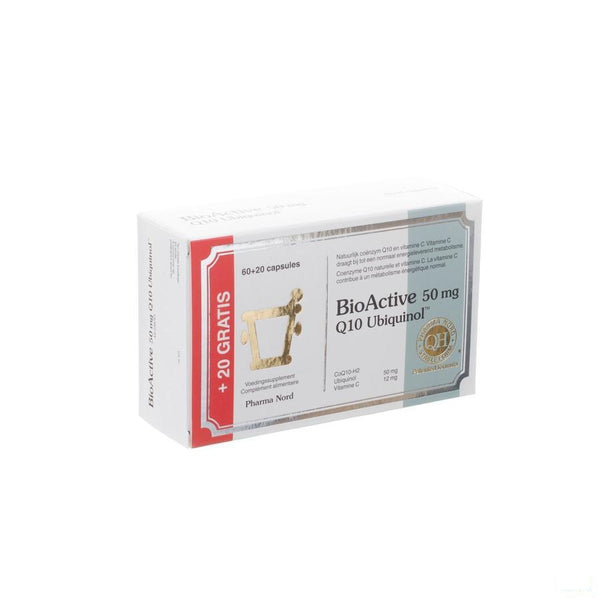 Bio Active Q10 50mg Capsules 60+20 - Pharma Nord - InstaCosmetic