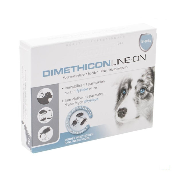 Beaphar Pro Dimethicon Line-on Middelg. Hond 3x3ml - Beaphar - InstaCosmetic