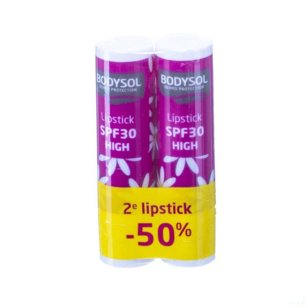 Bodysol Sun Lipstick Fruit Promo 2x6,1g 2e -50% - Omega Pharma - InstaCosmetic