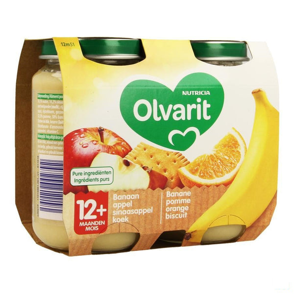 Olvarit Banaan Appel Sinaasappel Koek 2x200g 12m51 - Nutricia - InstaCosmetic