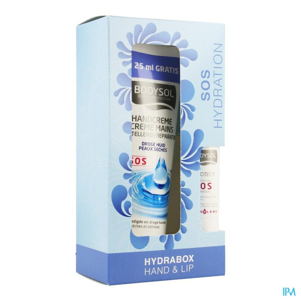 Bodysol Hydrabox Sos Hand 100ml & Lip 4,8g