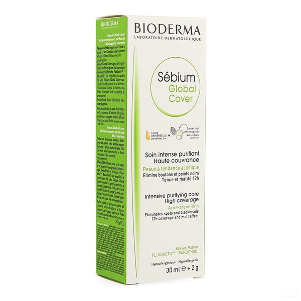 Bioderma Sebium Global Cover Creme 30ml - Bioderma - InstaCosmetic