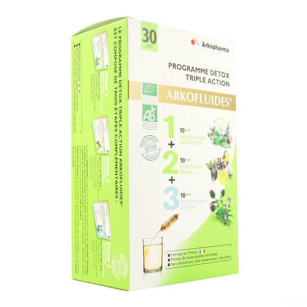 Arkofluide Programma Detox Amp 30 - Arkopharma - InstaCosmetic