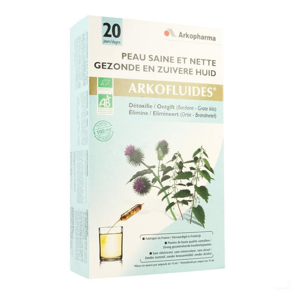 Arkofluide Zuivere Gezonde Huid Amp 20 - Arkopharma - InstaCosmetic