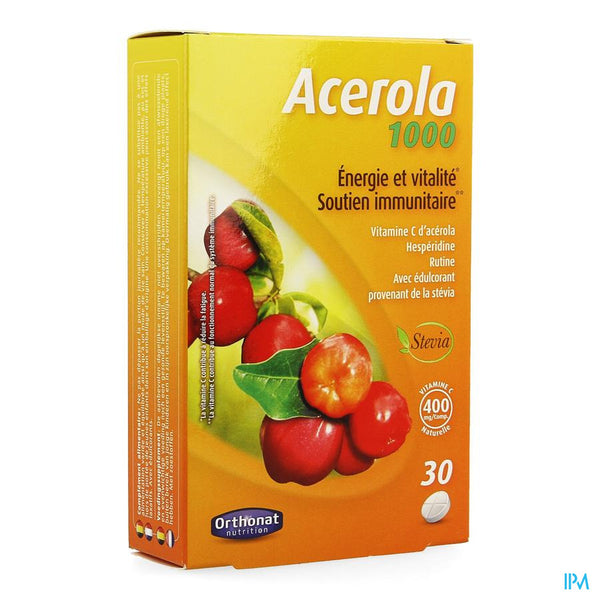 Acerola 1000 Nieuwe Formule Tabletten 30 Orthonat