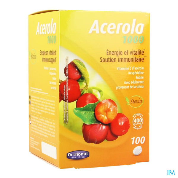 Acerola 1000 Nieuwe Formule Tabletten 100 Orthonat