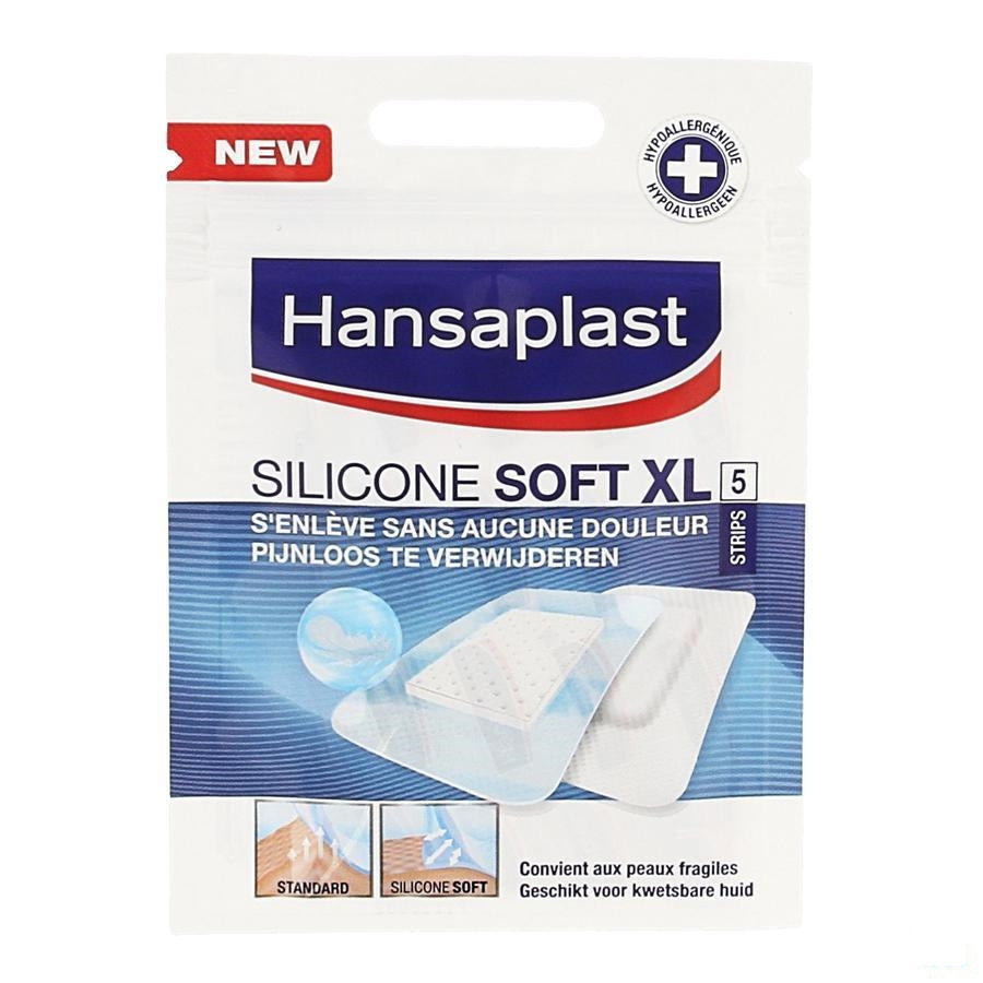 Hansaplast Silicone Soft Xl Strips 5