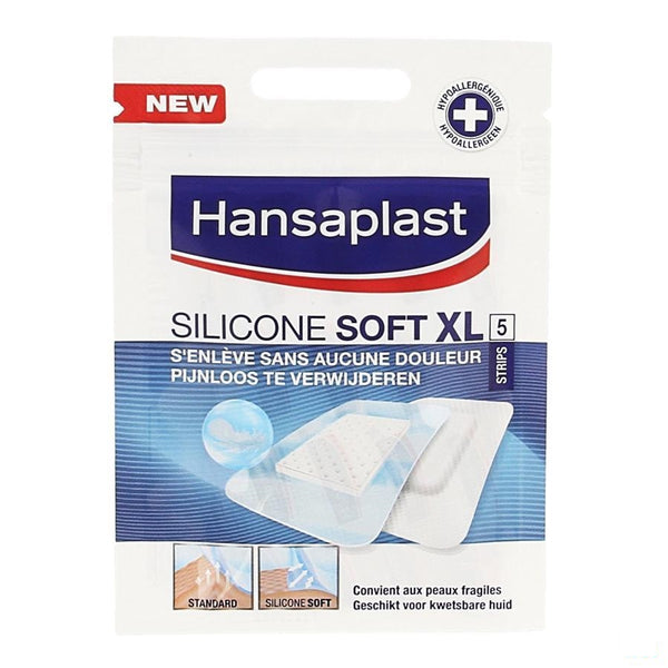 Hansaplast Silicone Soft Xl Strips 5 - Beiersdorf - InstaCosmetic