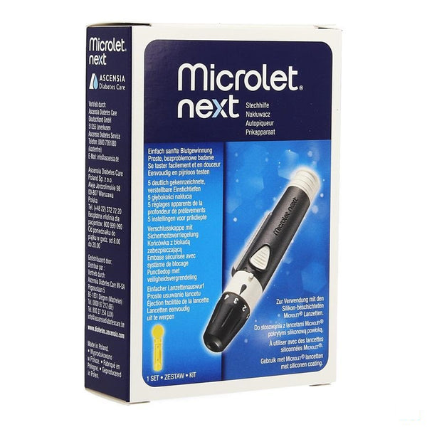 Ascensia Microlet Next Prikker + 10 Naalden - Bayer Health Care Diabetes - InstaCosmetic