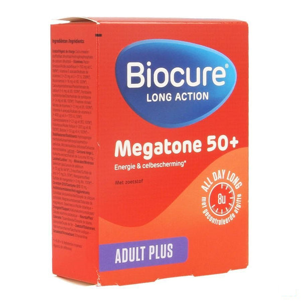 Biocure Long Action Megatone 50+ Tabletten 30 - Qualiphar - InstaCosmetic