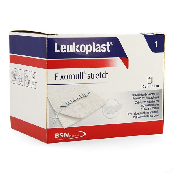 Fixomull Stretch 10cmx10m 1 Leukoplast - Bsn - InstaCosmetic