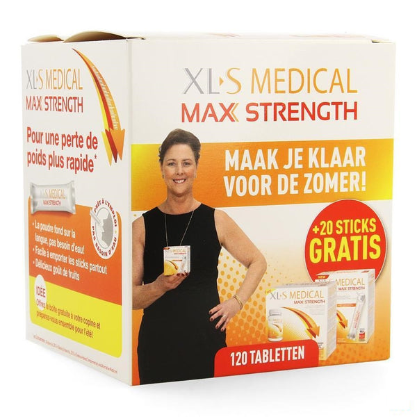 Xls Med. Maximum Strength Tabletten 120 + Sticks 20 - Omega Pharma - InstaCosmetic