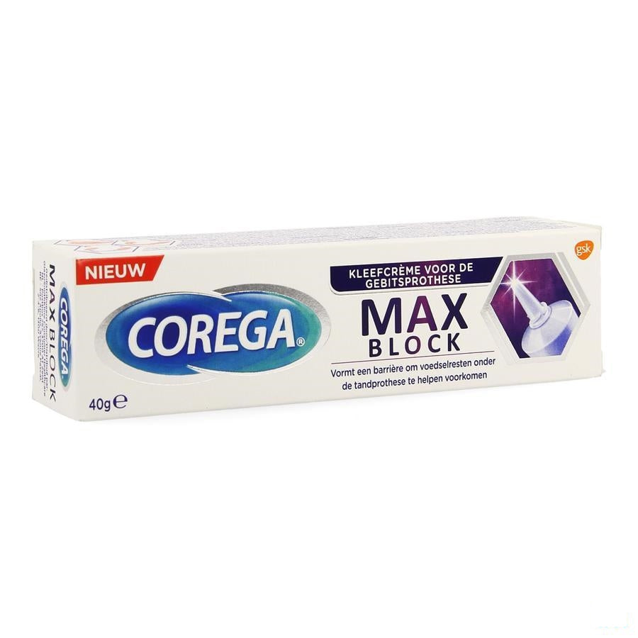 Corega Max Block Kleefcreme Gebitsprothese 40g