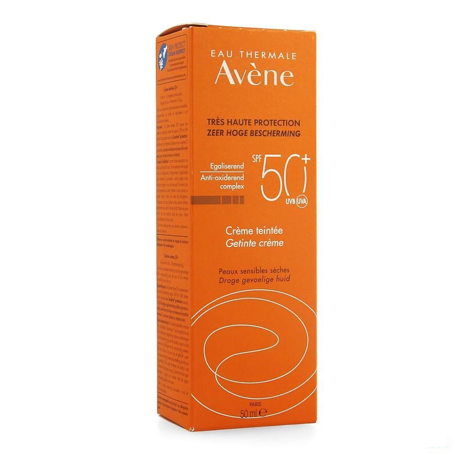 Avène Zon SPF50 Getinte Zonnebrandcrème - 50ml