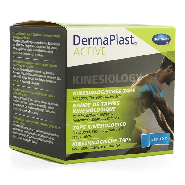 Dermaplast Active Kinesio Tape Blauw 5cm X 5m - Hartmann P. - InstaCosmetic