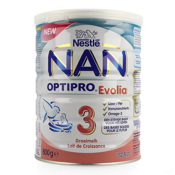 Nan Optipro Evolia 3 Melkpdr 800g - Nestle - InstaCosmetic