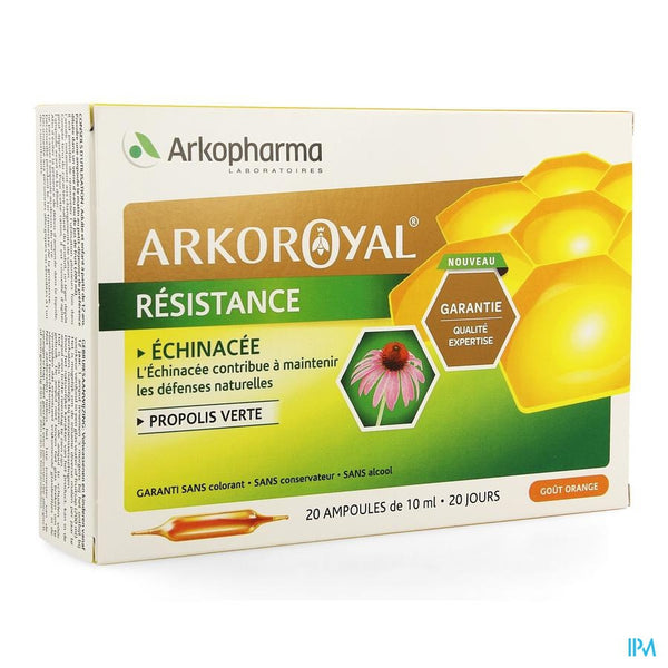 Arkoroyal Weerstand Echin.+gr Propolis Amp 20x10ml - Arkopharma - InstaCosmetic