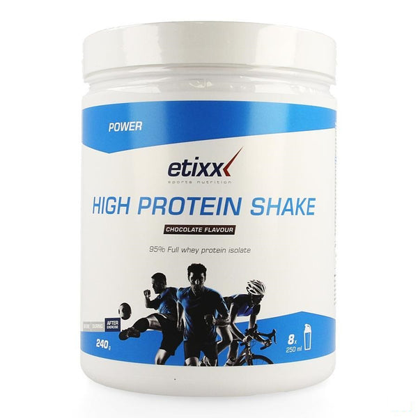 Etixx High Protein Shake Chocolate Pdr 240g - Ceres Pharma - InstaCosmetic
