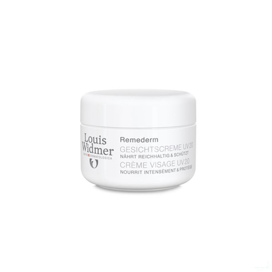 Louis Widmer Remederm Gezichtscrub Uv20 Zonder Parfum Pot 50ml