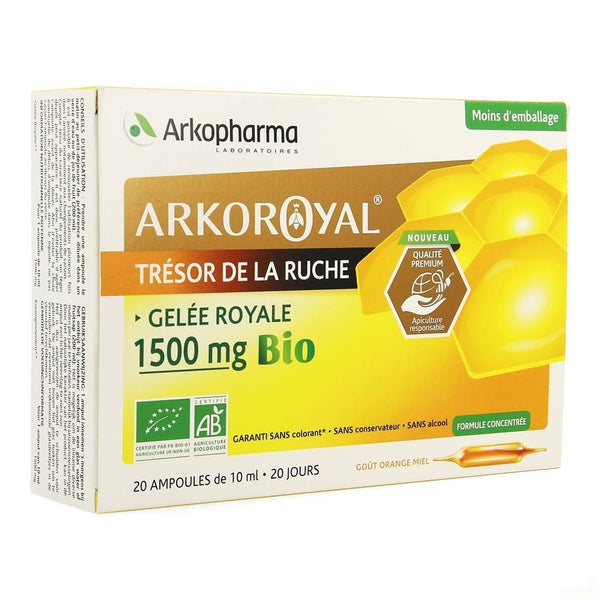 Arkoroyal Koninginnebrij Bio 1500mg Amp 20x10ml - Arkopharma - InstaCosmetic