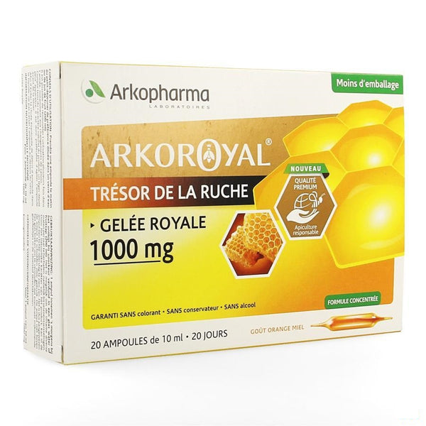 Arkoroyal Koninginnebrij 1000mg Amp 20x10ml - Arkopharma - InstaCosmetic