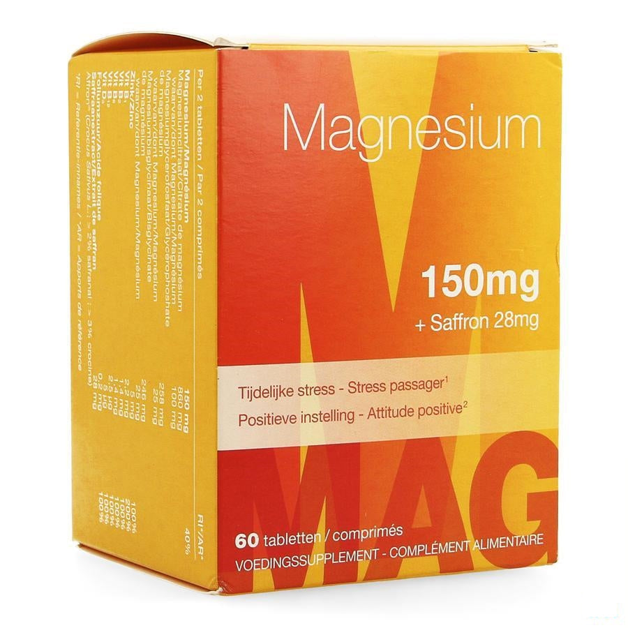 Magnesium 150mg + Saffron 28mg Tabletten 60