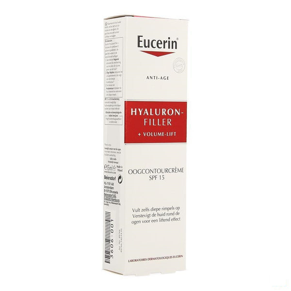 Eucerin Hyaluron Filler+volume Lift Oogcont.cr15ml - Beiersdorf - InstaCosmetic