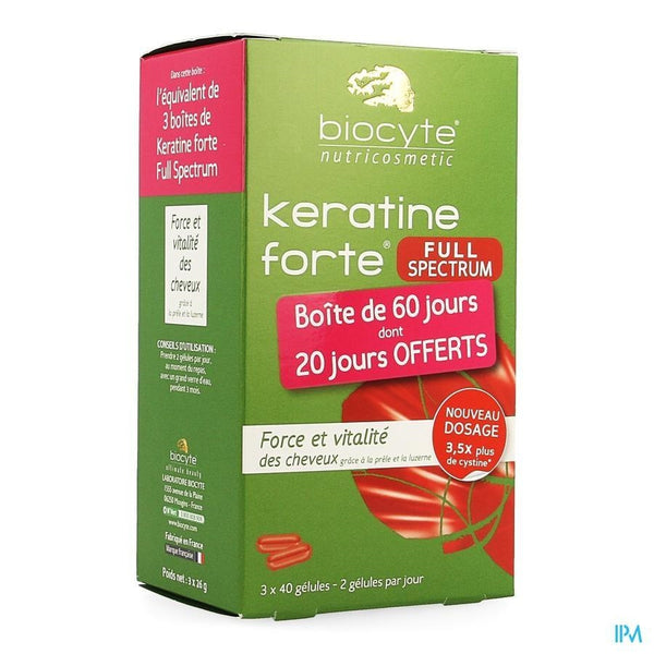 Biocyte Keratine Forte Full Spectrum Capsules 120 - Brinis - InstaCosmetic