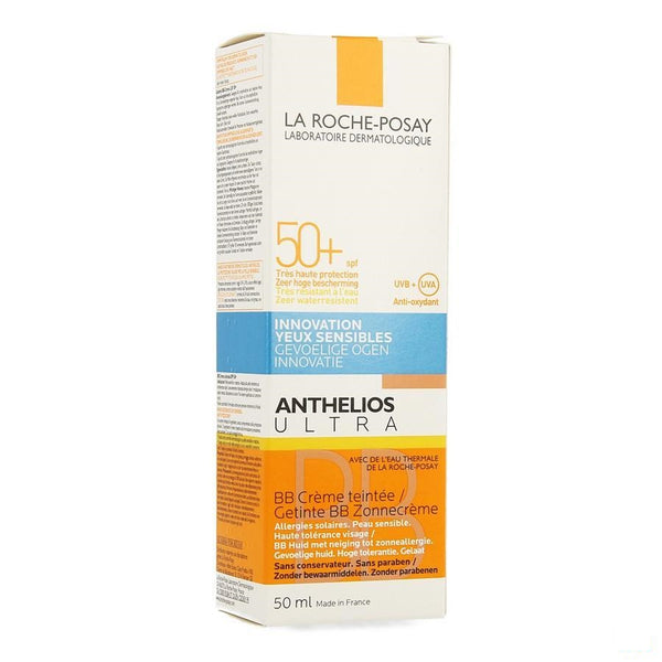 La Roche-Posay - Anthelios Ultra-Tolerantie getinte BB-Zonnebrandcrème + Parfum SPF50+ 50ml - Lrp - InstaCosmetic