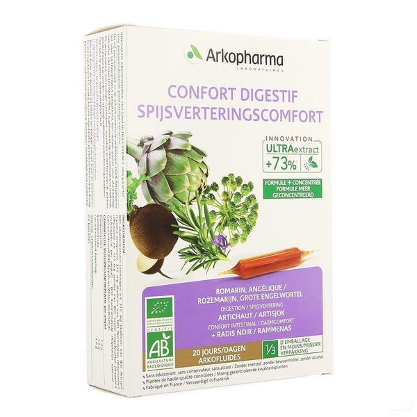 Arkofluide Spijsverteringcomfort Bio Amp 20 - Arkopharma - InstaCosmetic