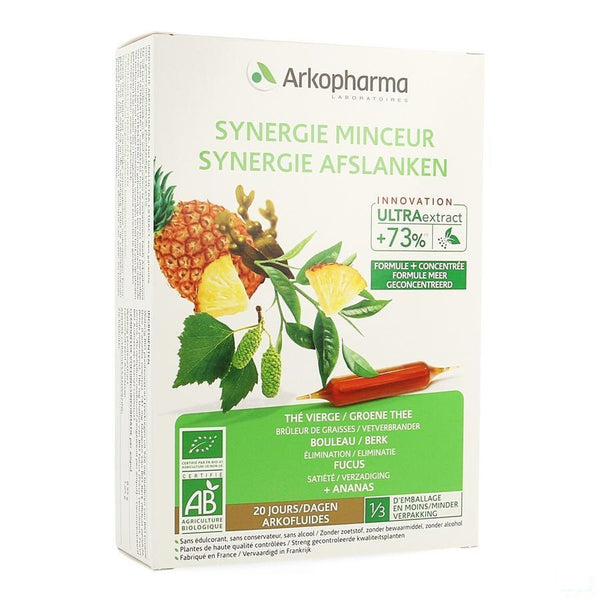 Arkofluide Synergie Afslanken Bio Amp 20 - Arkopharma - InstaCosmetic
