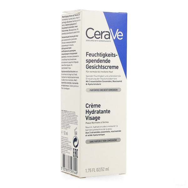 Cerave Cr Hydraterend Gezicht 52ml - Cerave - L'oreal Belgilux - InstaCosmetic