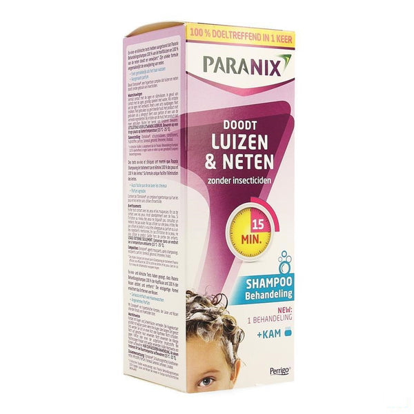 Paranix Behandelingsshampoo 200ml + Kam - Omega Pharma - InstaCosmetic